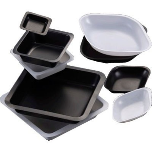 Mtc Bio MTC Bio Square Shape Weigh Boat, 45 x 45 mm, 20 ml, Polystyrene, Black, 500 Pack B6001B